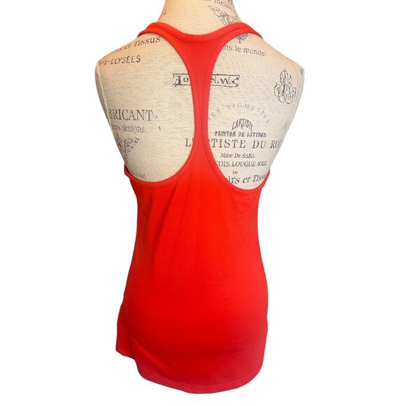 Nike Dri-FIT Orange Workout Tank Top Racerback Gym Running Size M - Picture 3 of 7